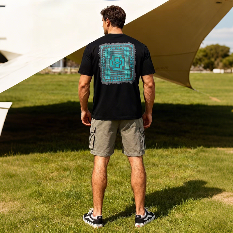 omaiga T-shirt &agrave; col rond pour homme 518760