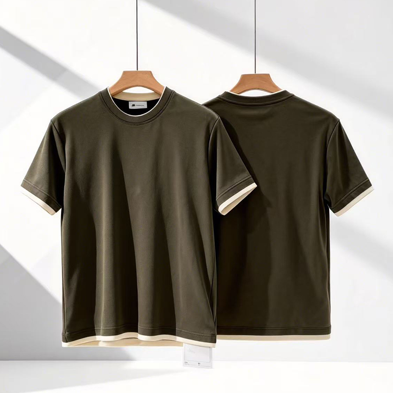 omaiga T-shirt &agrave; col rond pour homme 518700