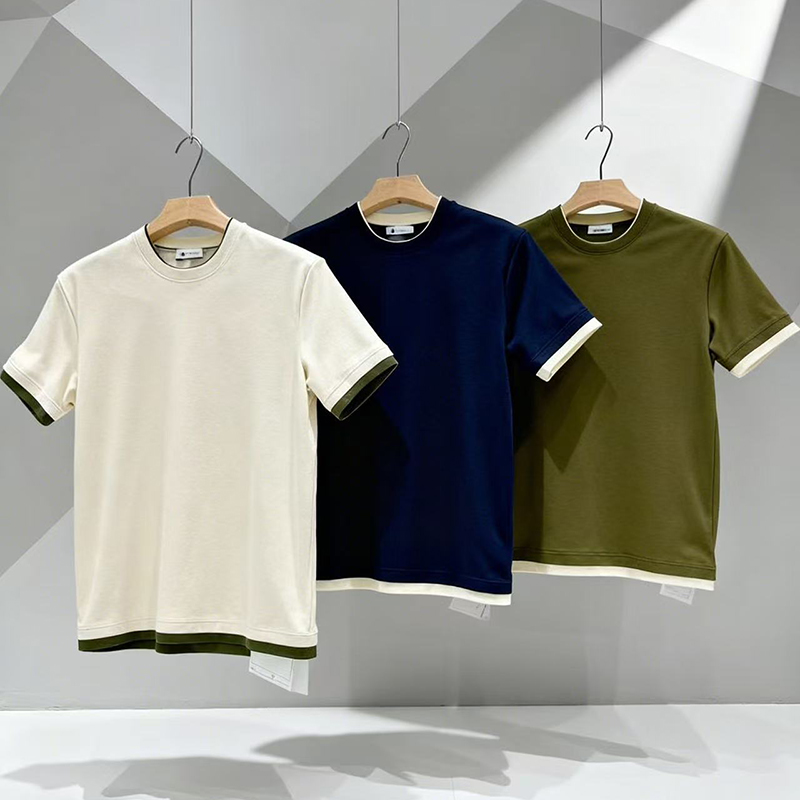 omaiga T-shirt &agrave; col rond pour homme 518700