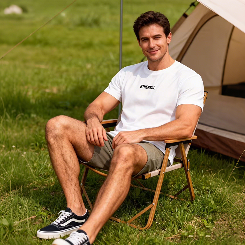 T-shirt &agrave; col rond pour homme omaiga 518756