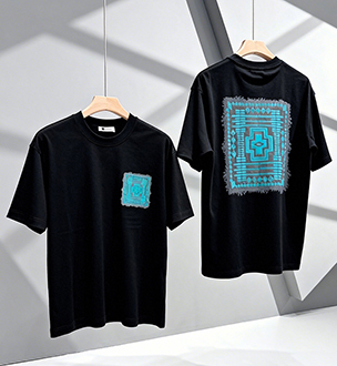 omaiga T-shirt &agrave; col rond pour homme 518760