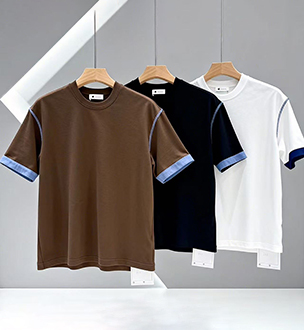 omaiga T-shirt &agrave; col rond pour homme 518689