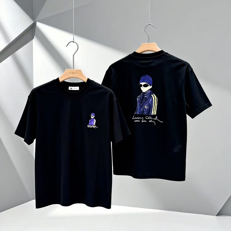T-shirt &agrave; col rond pour homme omaiga 518761