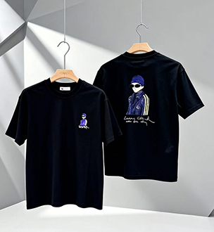 T-shirt &agrave; col rond pour homme omaiga 518761