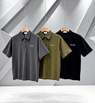 T-shirt &agrave; col rond pour hommes omaiga 386931