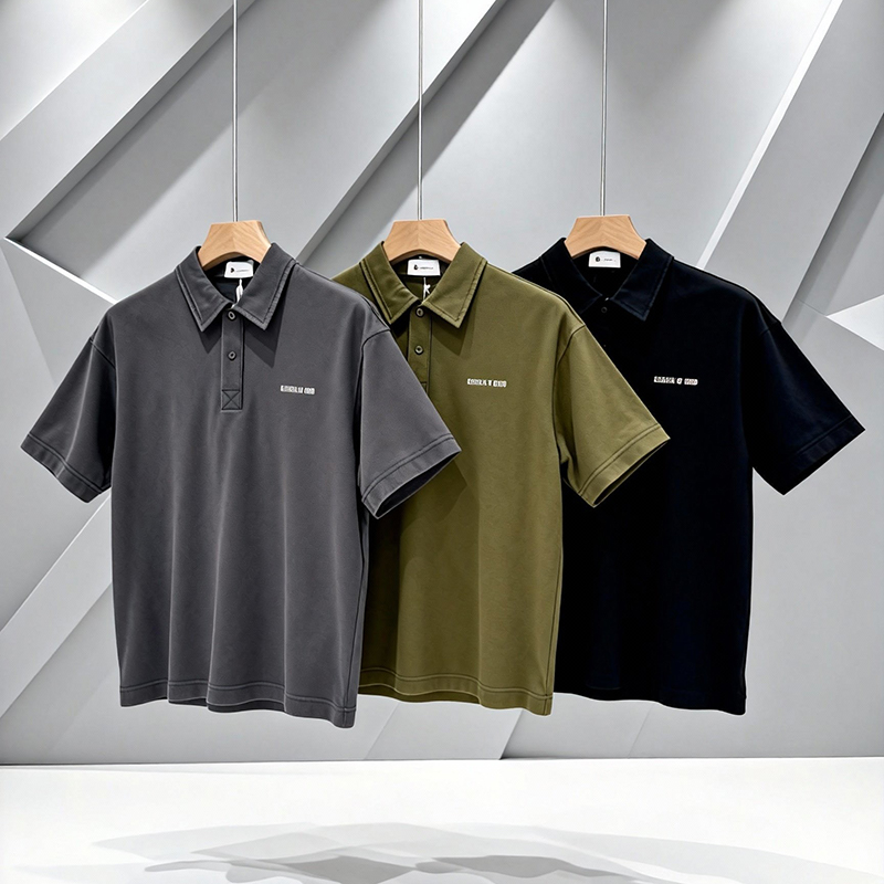 T-shirt &agrave; col rond pour hommes omaiga 386931