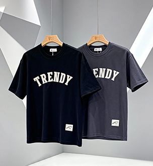 T-shirt &agrave; col rond pour hommes omaiga 380809