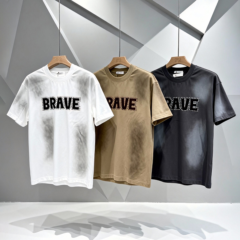 Omaiga T-shirt &agrave; col rond pour homme 386932