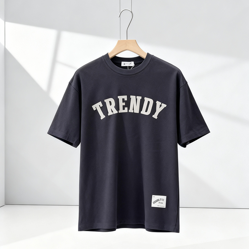 T-shirt &agrave; col rond pour hommes omaiga 380809