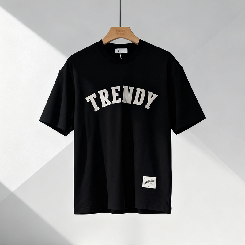 T-shirt &agrave; col rond pour hommes omaiga 380809
