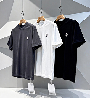 omaiga T-shirt &agrave; col rond pour homme 386939