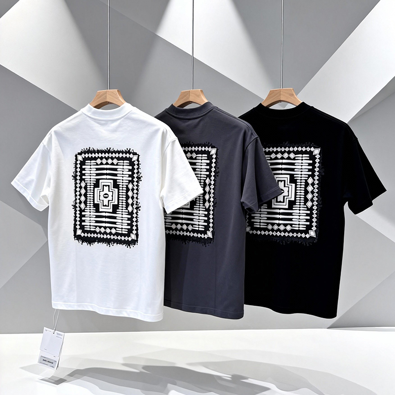 omaiga T-shirt &agrave; col rond pour homme 386939