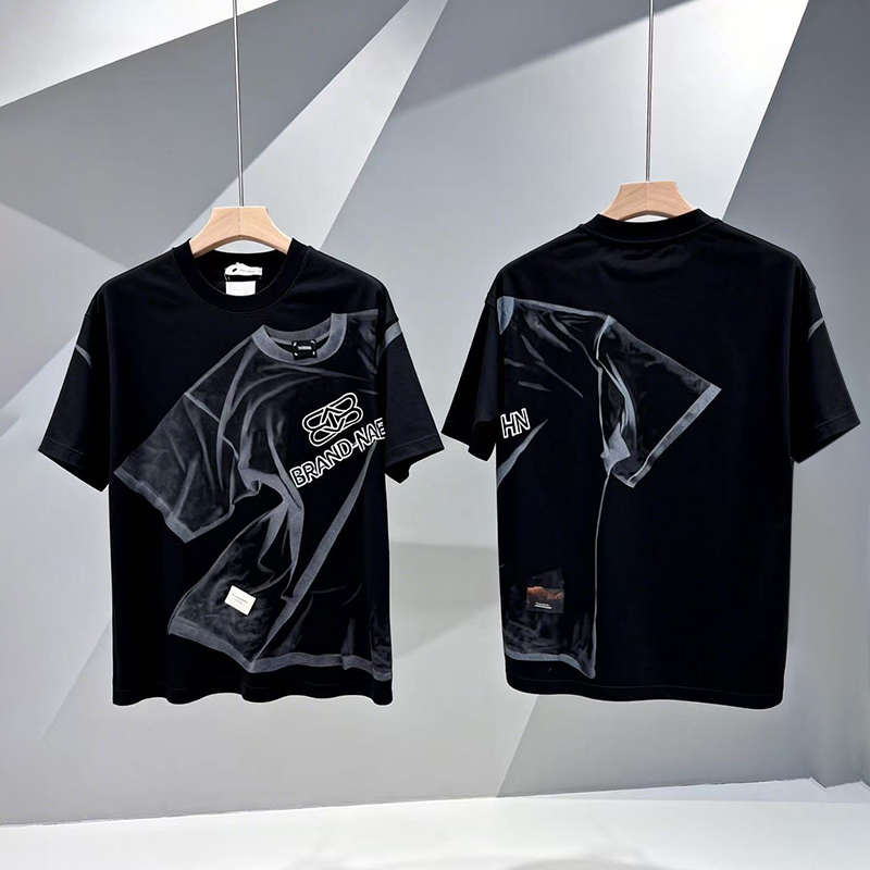 Omaiga T-shirt &agrave; col rond pour homme 386935