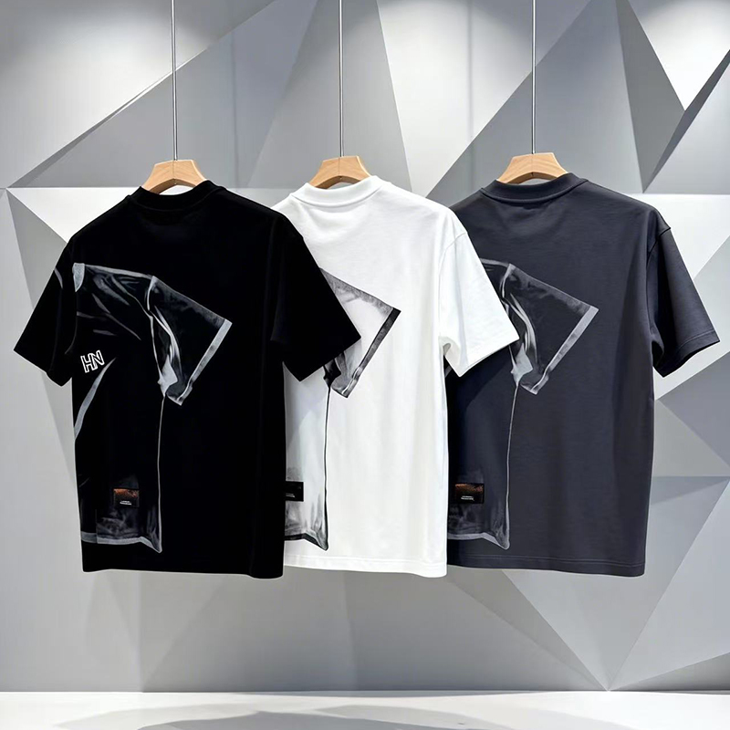 Omaiga T-shirt &agrave; col rond pour homme 386935