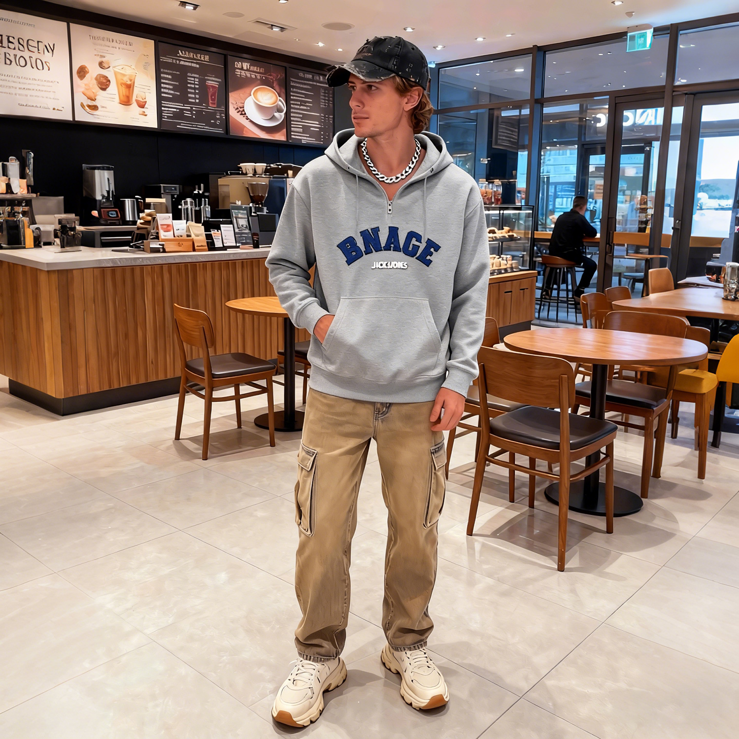 Sweats &agrave; capuche et sweat-shirts pour homme omaiga 520615