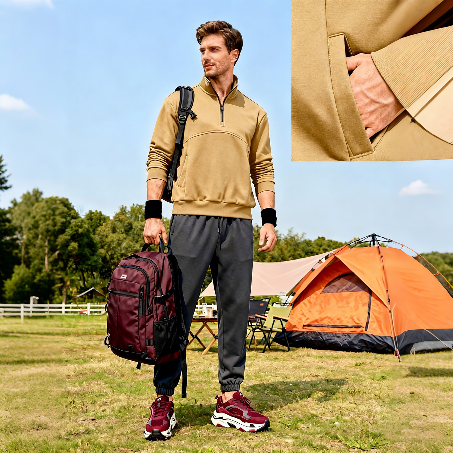Sweats &agrave; capuche et sweat-shirts pour homme omaiga 522615
