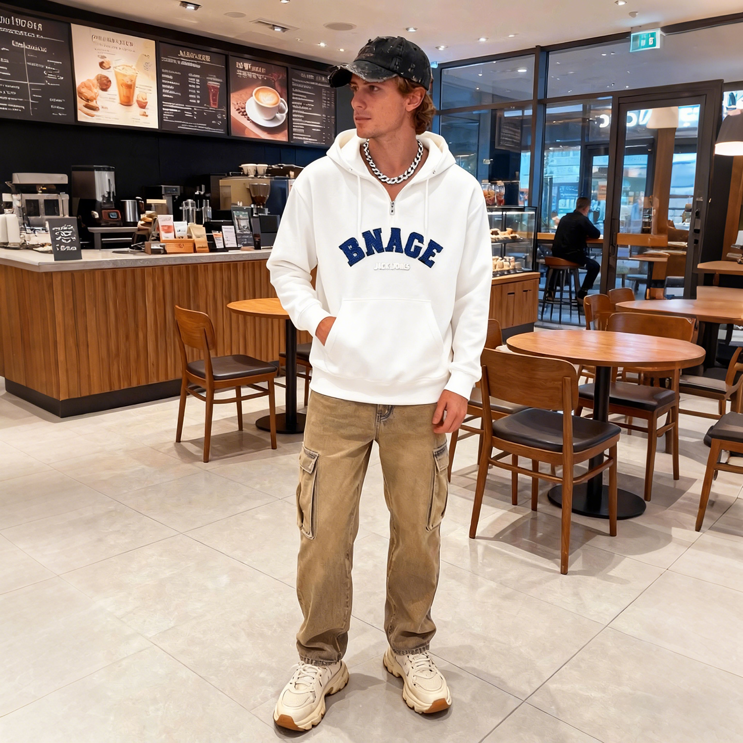 Sweats &agrave; capuche et sweat-shirts pour homme omaiga 520615