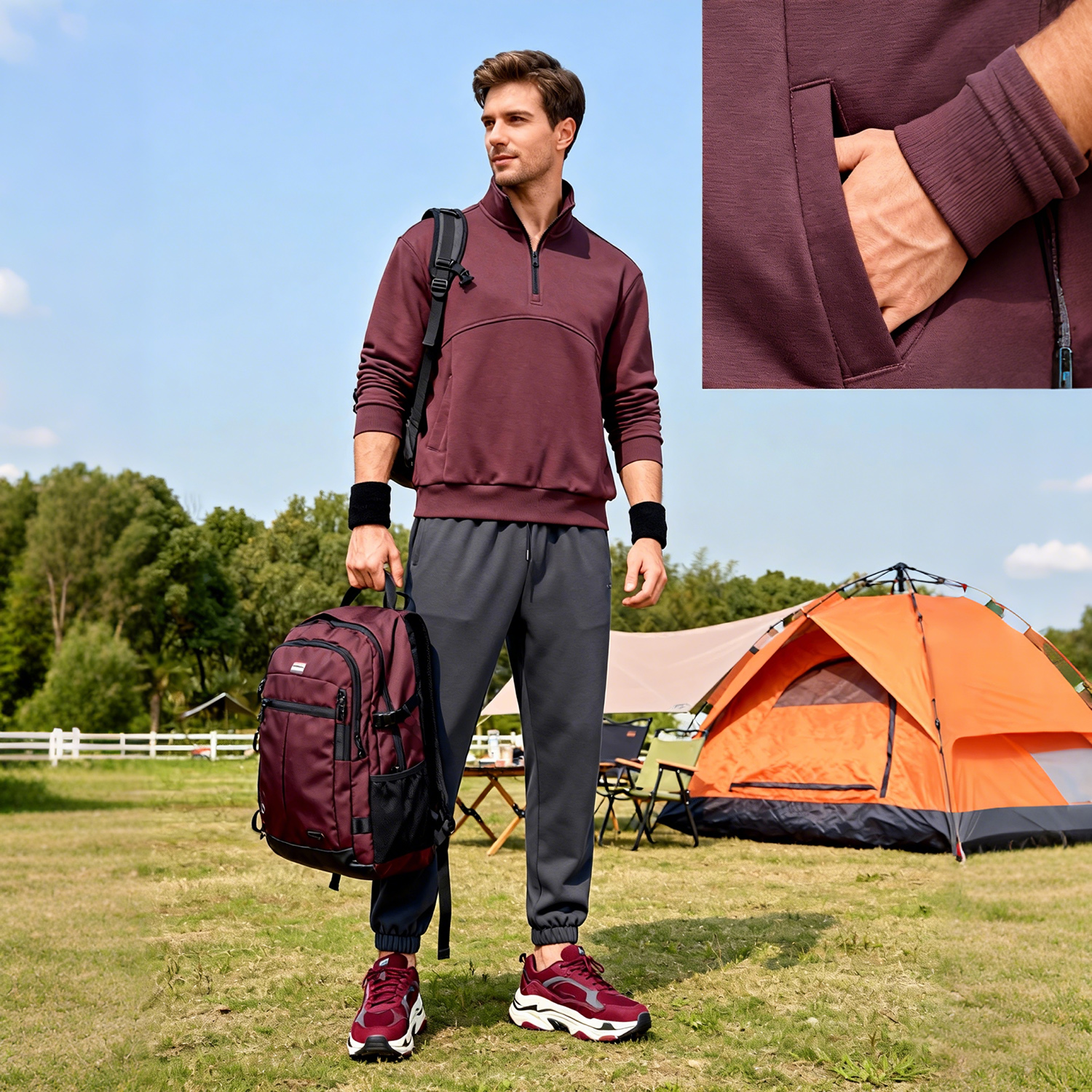 Sweats &agrave; capuche et sweat-shirts pour homme omaiga 522615