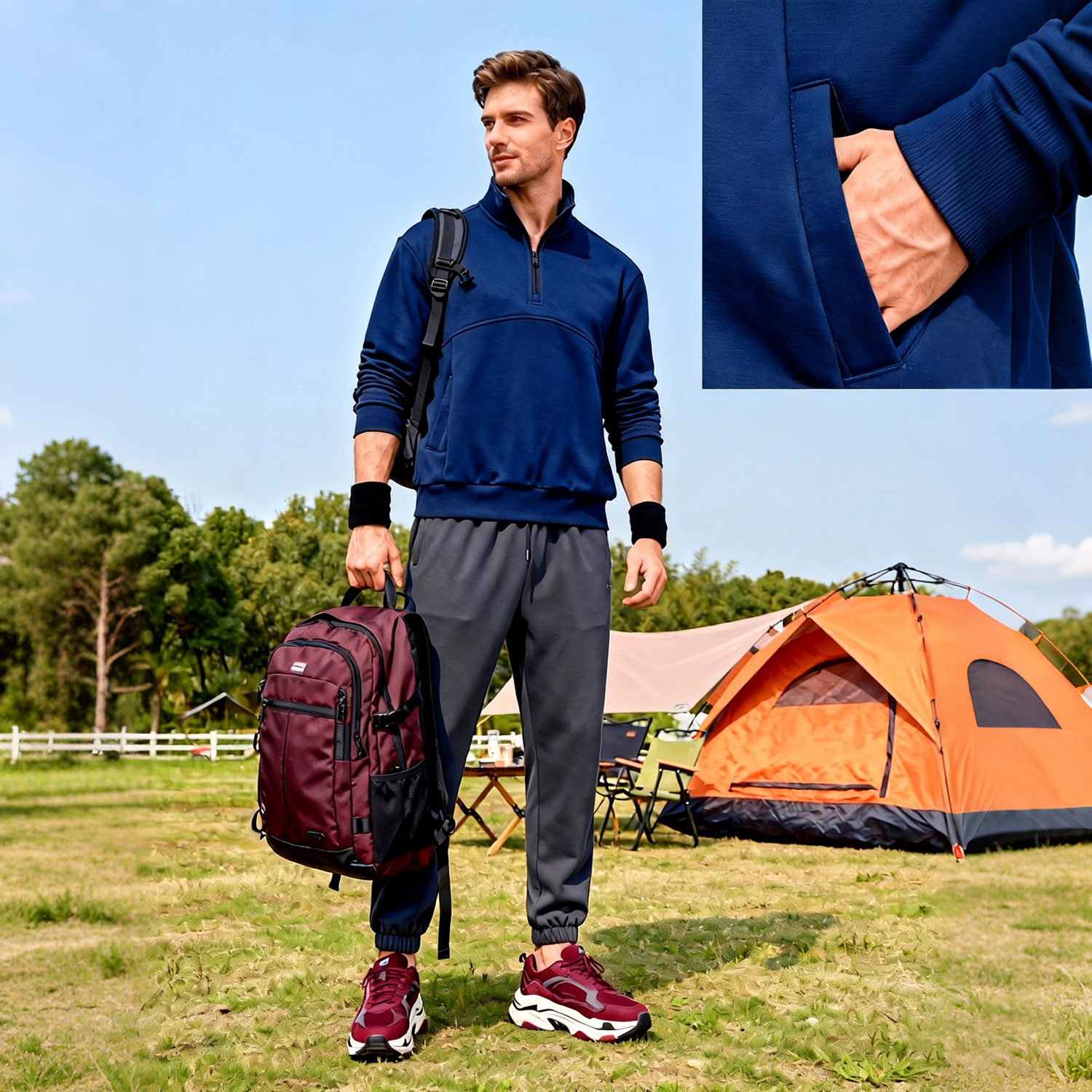 Sweats &agrave; capuche et sweat-shirts pour homme omaiga 522615