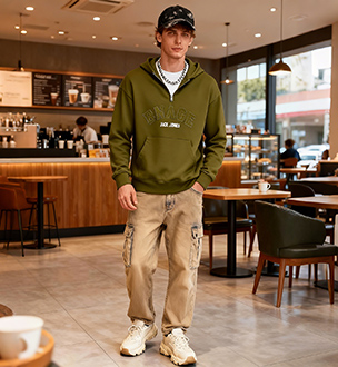 Sweats &agrave; capuche et sweat-shirts pour homme omaiga 520615
