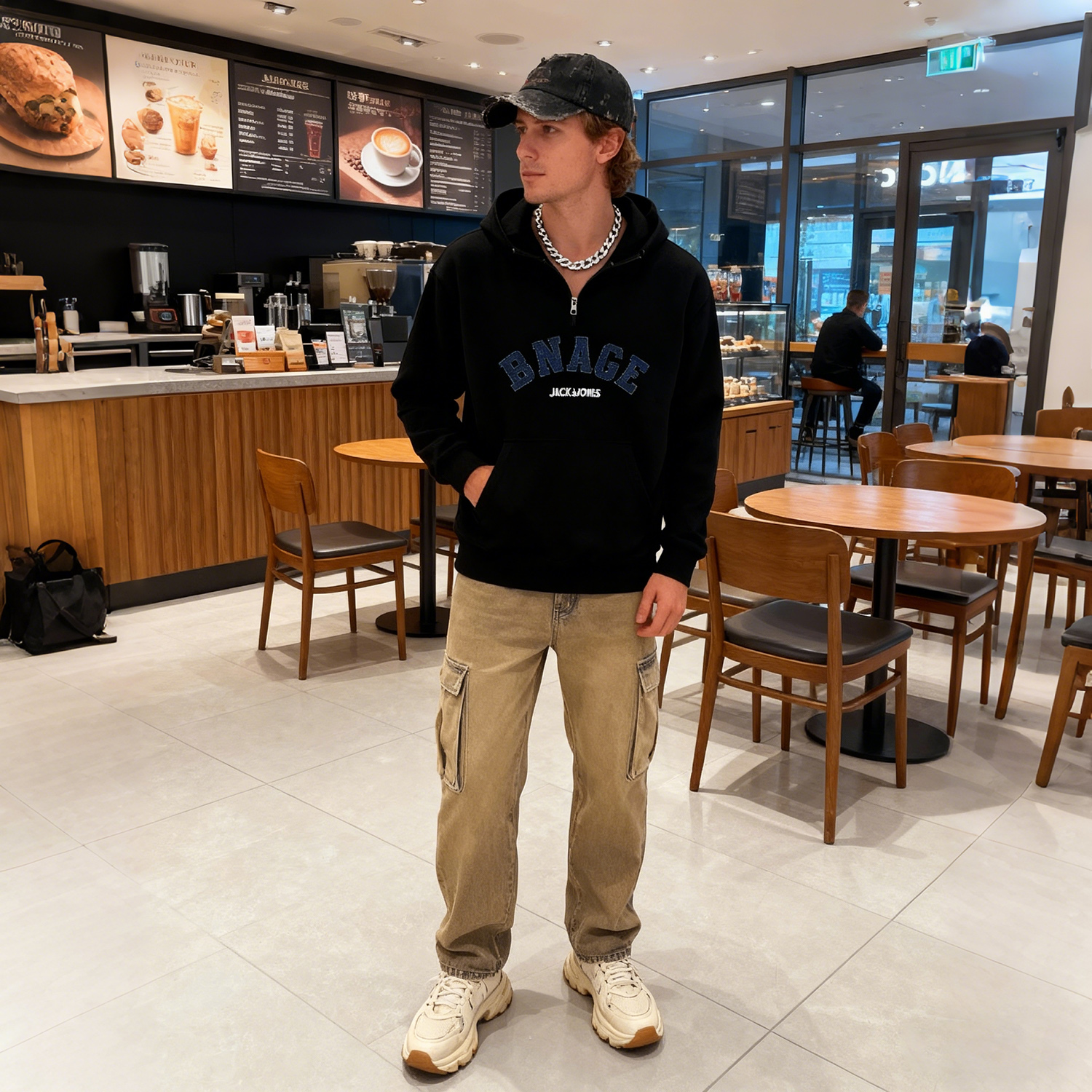 Sweats &agrave; capuche et sweat-shirts pour homme omaiga 520615