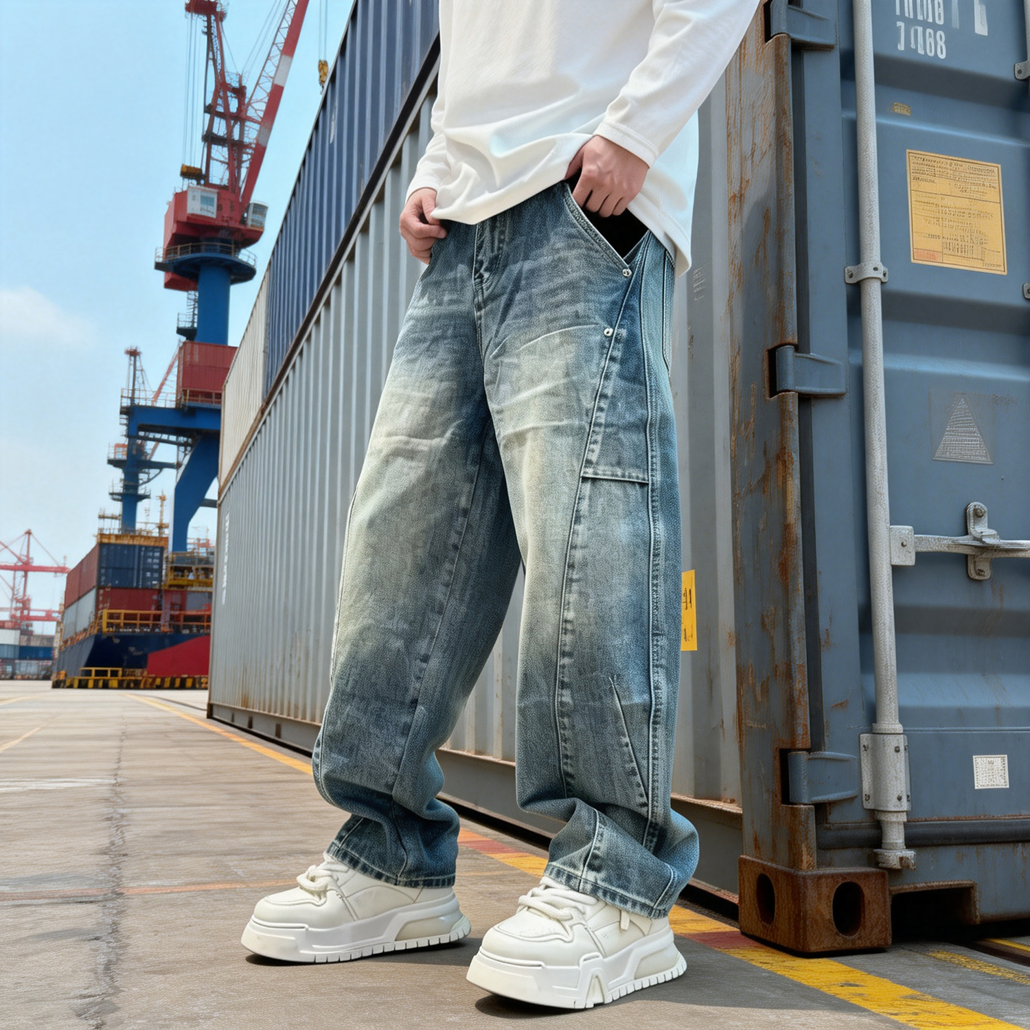 Pantalons et pantalons pour hommes omaiga 466607