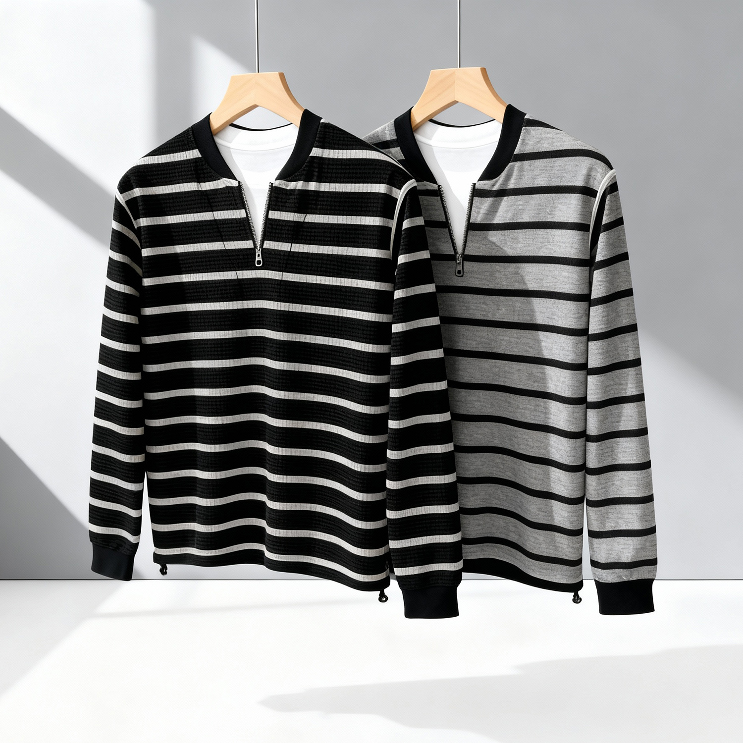 Sweat-shirt ray&eacute; deux pi&egrave;ces pour hommes Omaiga 466003
