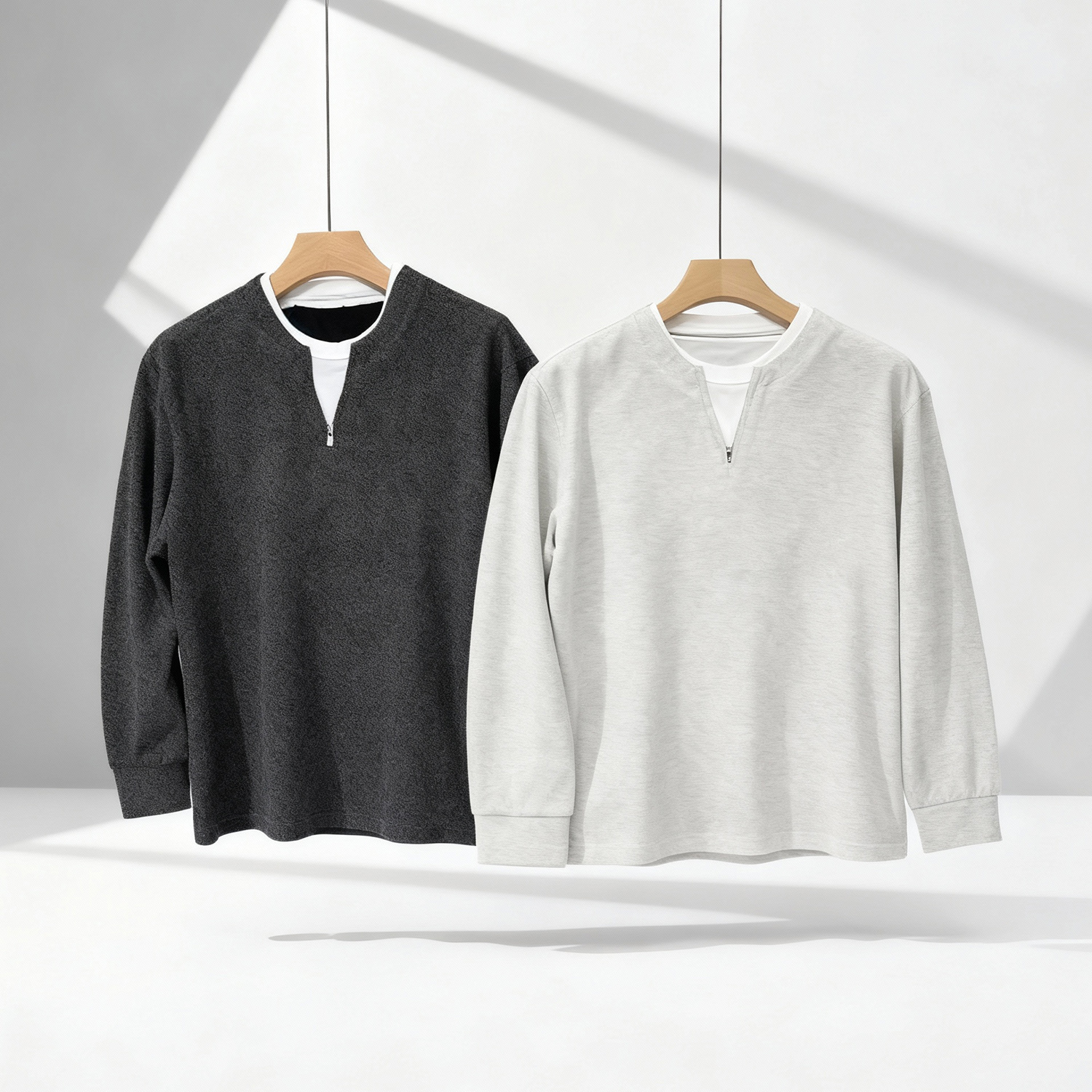 Sweat-shirt deux pi&egrave;ces pour hommes Omaiga 466004